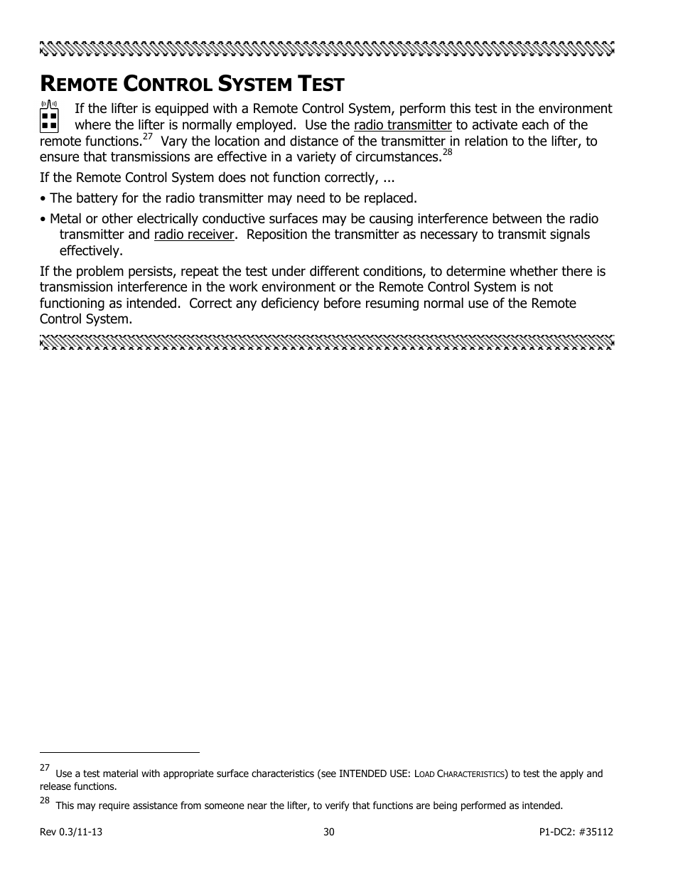 Emote, Ontrol, Ystem | Wood’s Powr-Grip P11104DC2 User Manual | Page 32 / 37