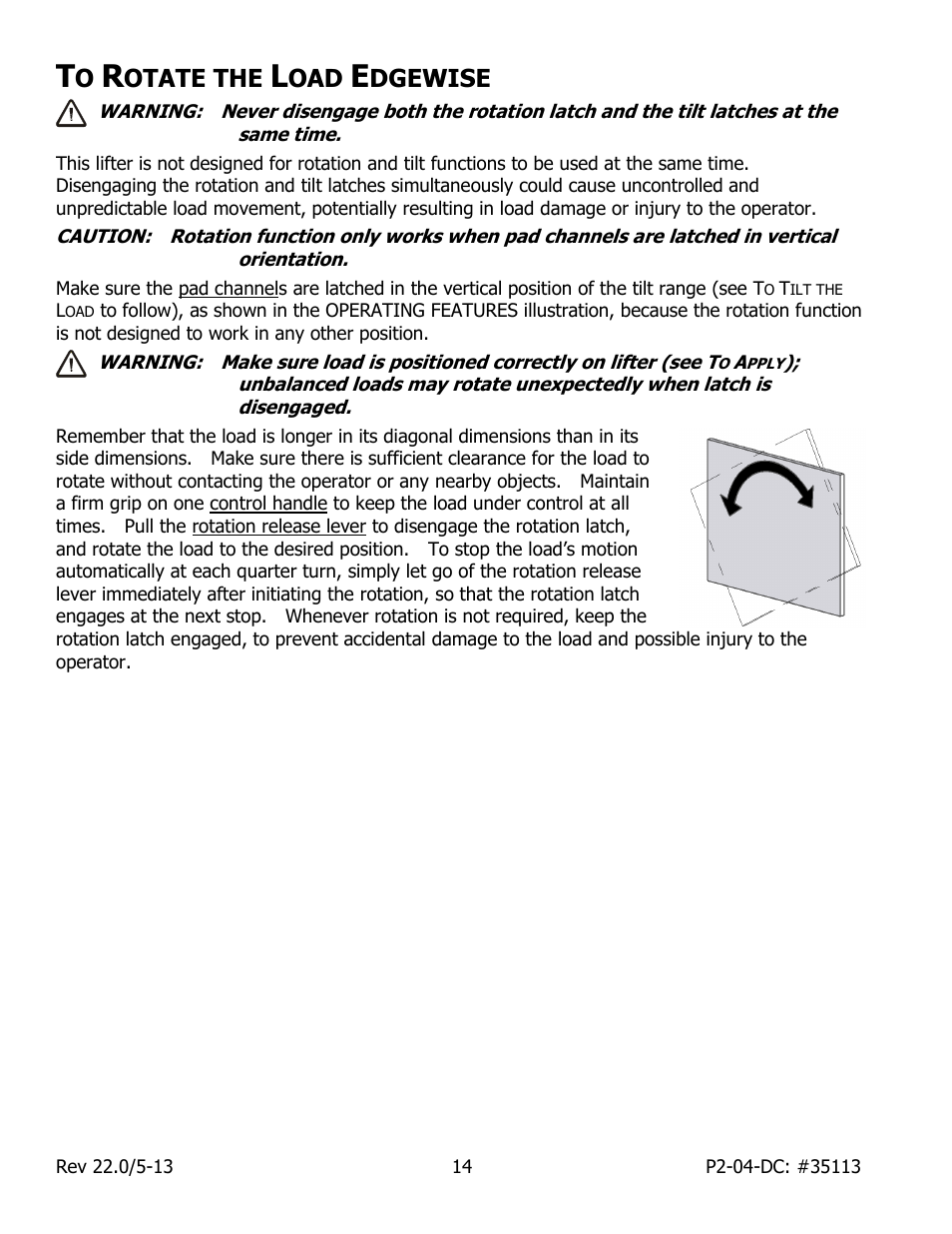 Otate the, Dgewise | Wood’s Powr-Grip P2110445DC User Manual | Page 16 / 34