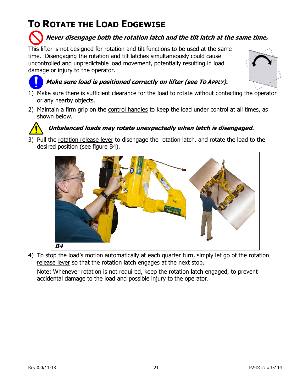 Otate the, Dgewise | Wood’s Powr-Grip PCFT2SA47 User Manual | Page 23 / 38