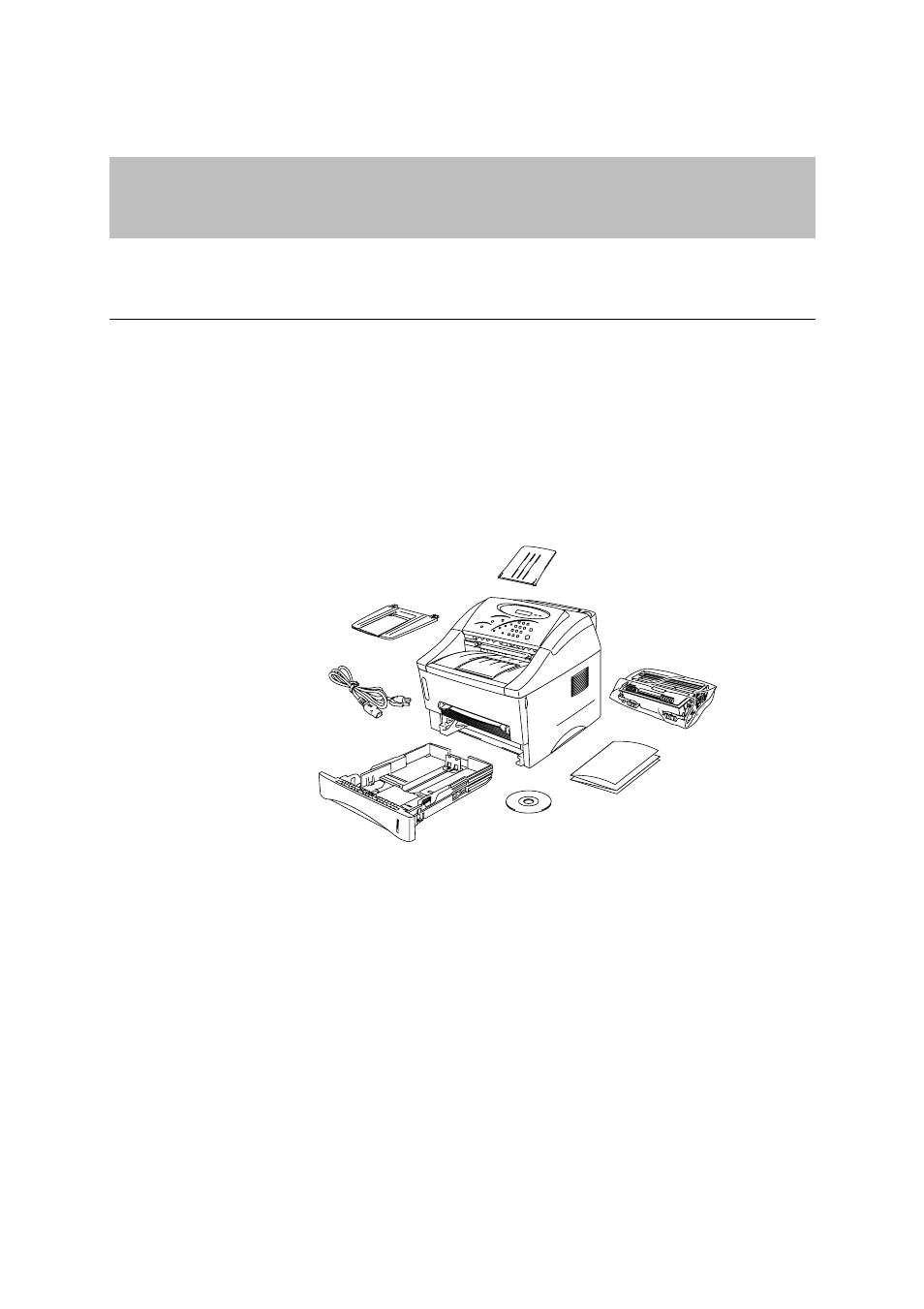 Chapter 1 about this printer, Make sure all the items are in the carton, Carton contents | Ll the, Tems, Re in the, Arton, Ontents | Brother P2500 User Manual | Page 10 / 130