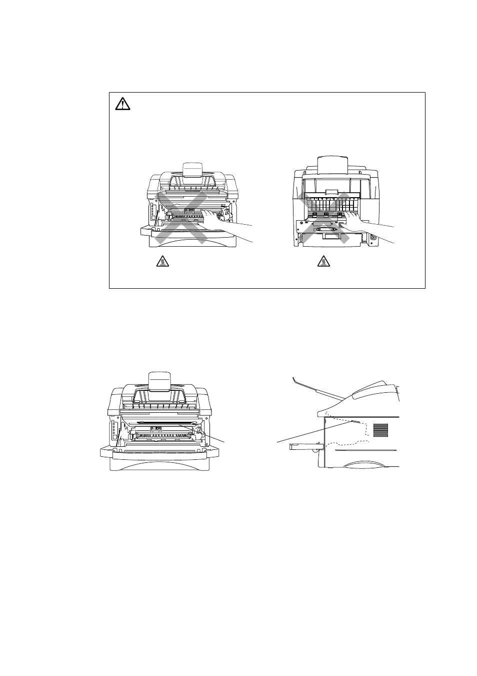 Warning | Brother P2500 User Manual | Page 83 / 130