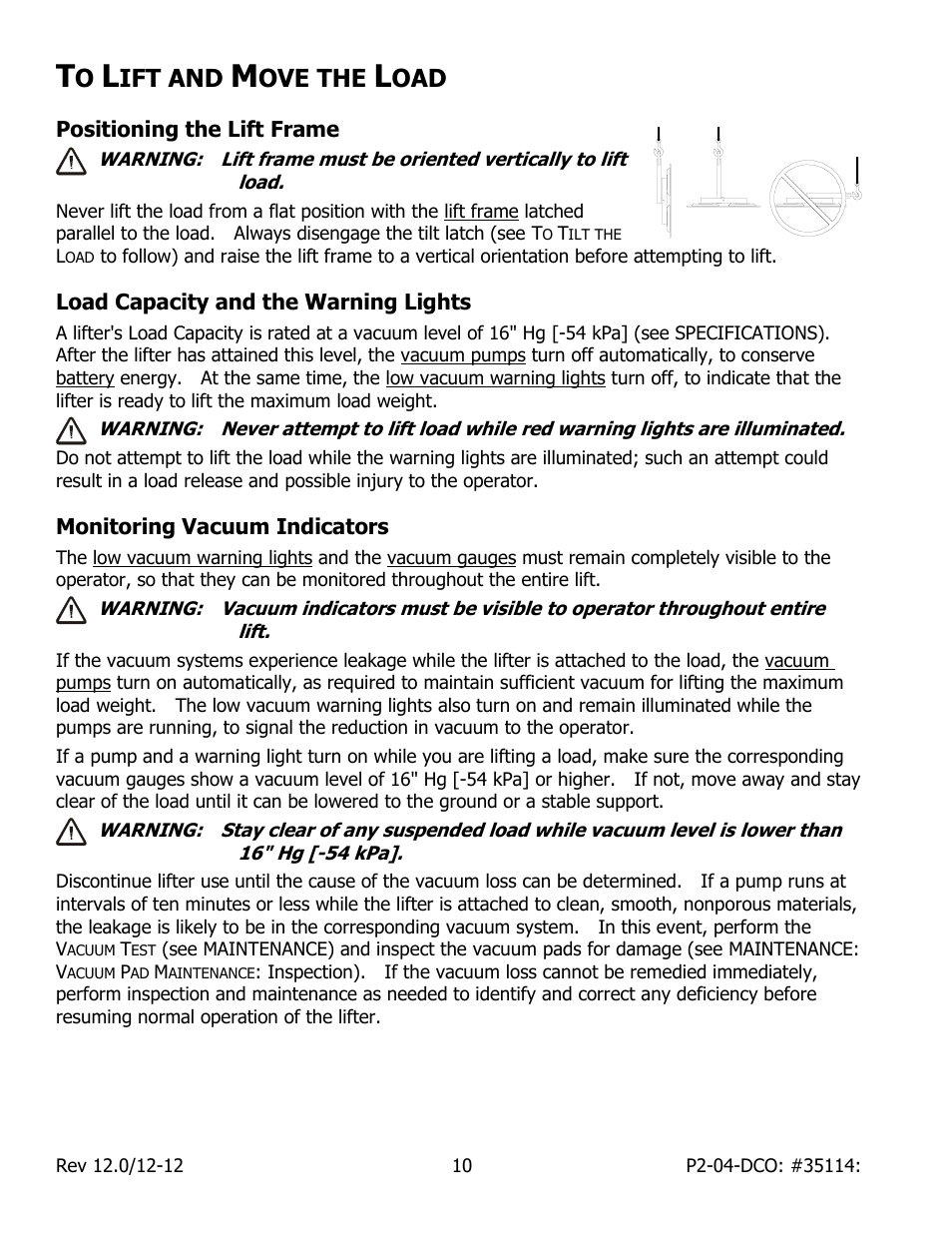 Ift and, Ove the | Wood’s Powr-Grip P211047DC User Manual | Page 12 / 30