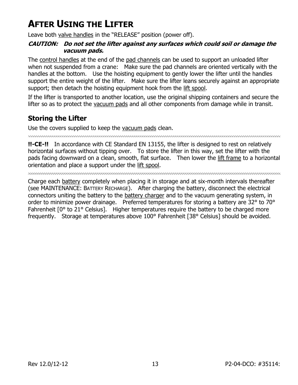 Fter, Sing the, Ifter | Wood’s Powr-Grip P211047DC User Manual | Page 15 / 30