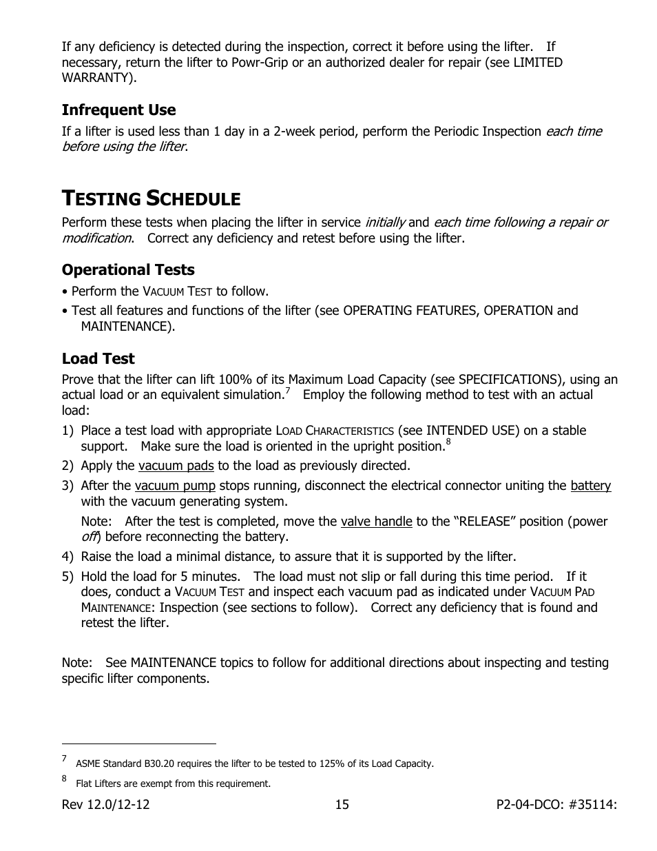 Esting, Chedule | Wood’s Powr-Grip P211047DC User Manual | Page 17 / 30