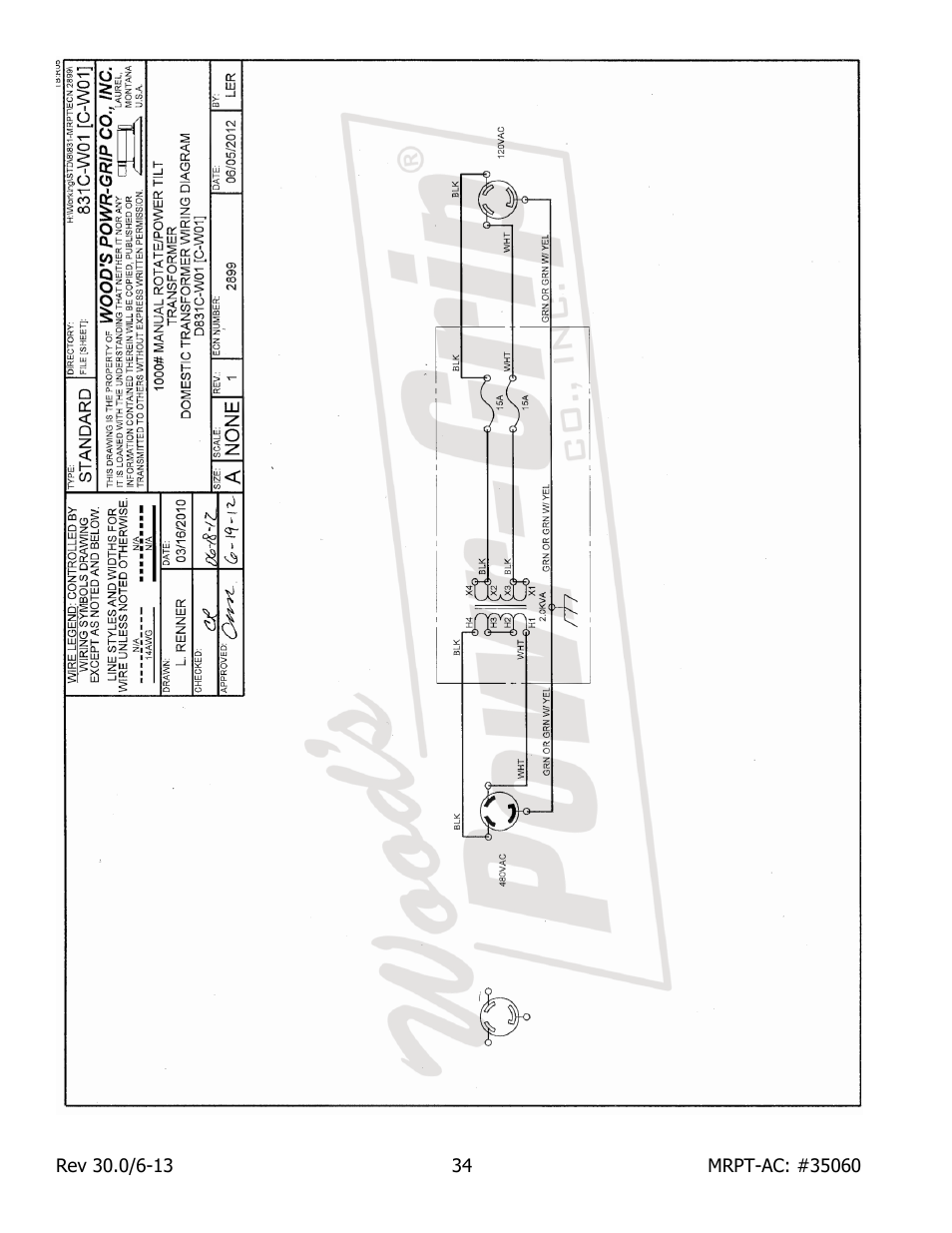 Wood’s Powr-Grip MRPT89AC User Manual | Page 36 / 38