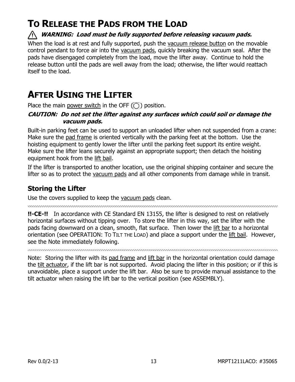 Wood’s Powr-Grip MRPT1211LACO User Manual | Page 15 / 27