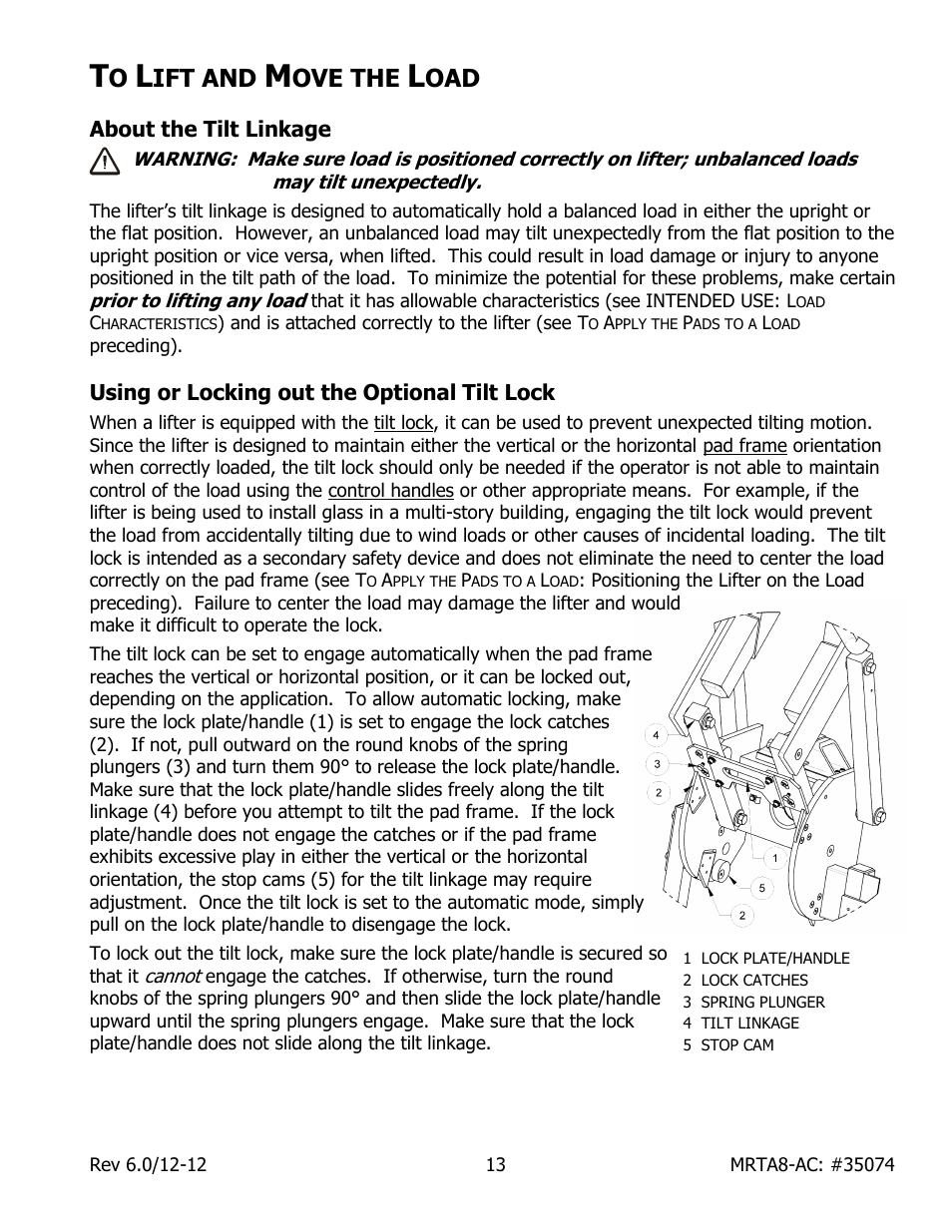 Ift and, Ove the | Wood’s Powr-Grip MRTA8-AIR User Manual | Page 15 / 29