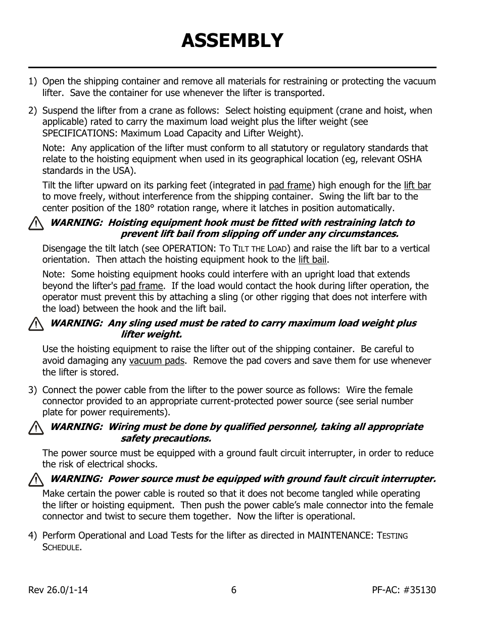 Assembly | Wood’s Powr-Grip PFHL89AC User Manual | Page 8 / 29