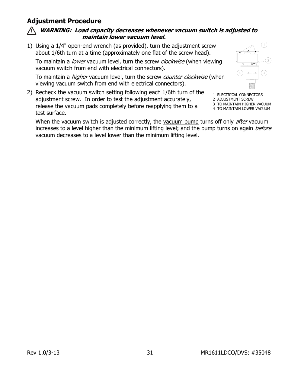Wood’s Powr-Grip MR1611LDCO User Manual | Page 33 / 38