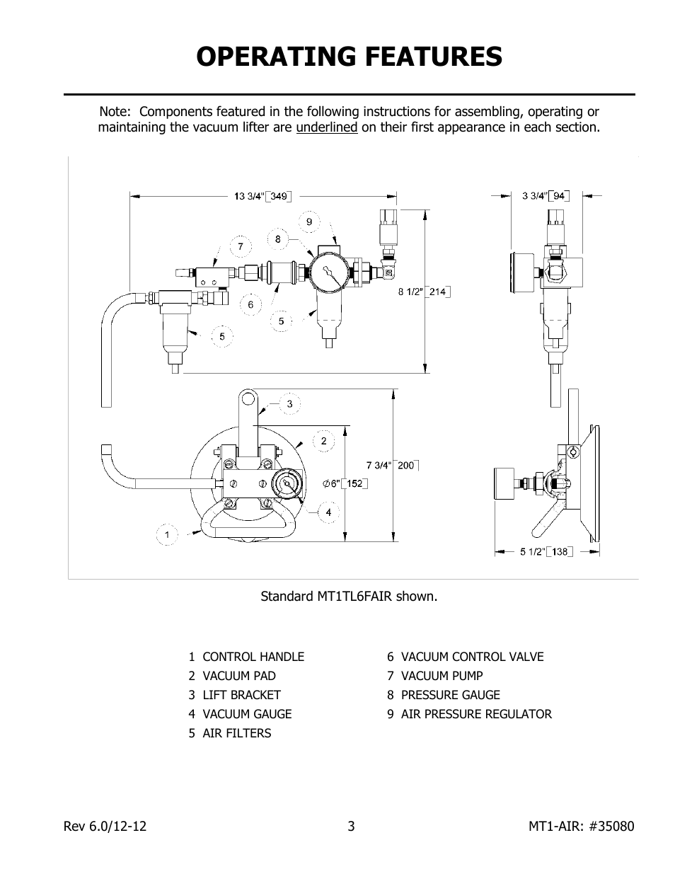 Operating features | Wood’s Powr-Grip MT1TL6FAIR User Manual | Page 5 / 20
