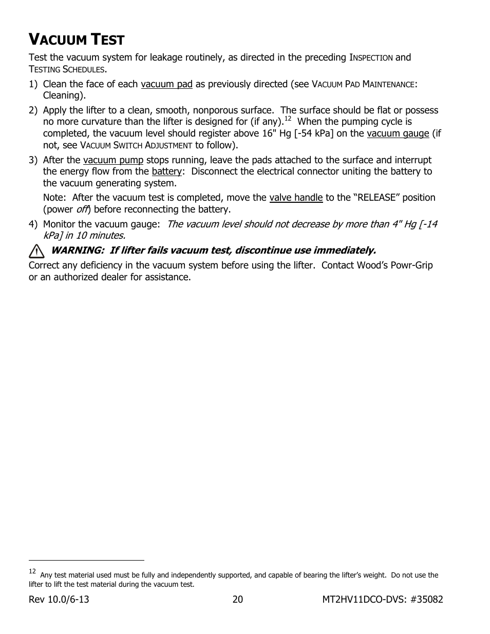 Acuum | Wood’s Powr-Grip MT2HV11DC User Manual | Page 22 / 30