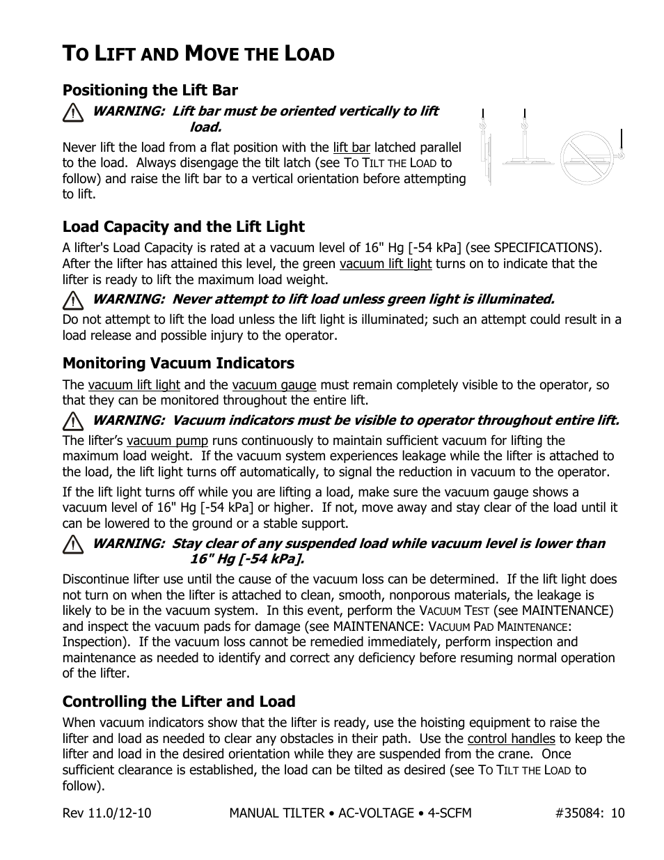 Ift and, Ove the | Wood’s Powr-Grip MT49AC User Manual | Page 11 / 23