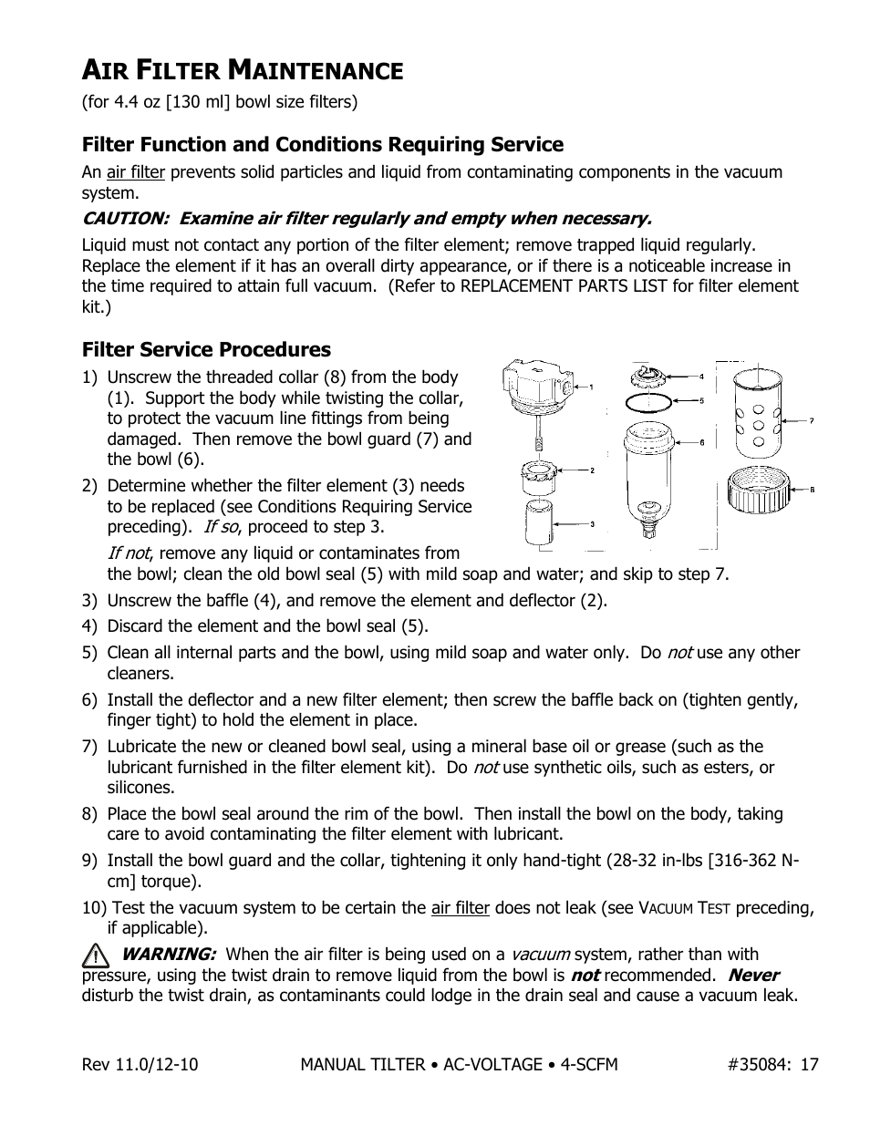 Ilter, Aintenance | Wood’s Powr-Grip MT49AC User Manual | Page 18 / 23