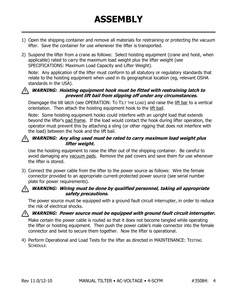 Assembly | Wood’s Powr-Grip MT49AC User Manual | Page 5 / 23