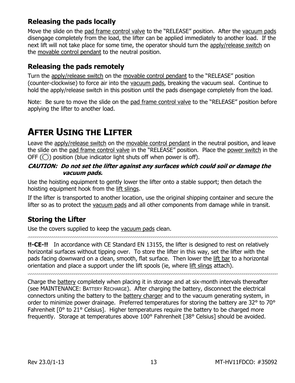 Fter, Sing the, Ifter | Wood’s Powr-Grip MT10HV11FDCO User Manual | Page 15 / 28