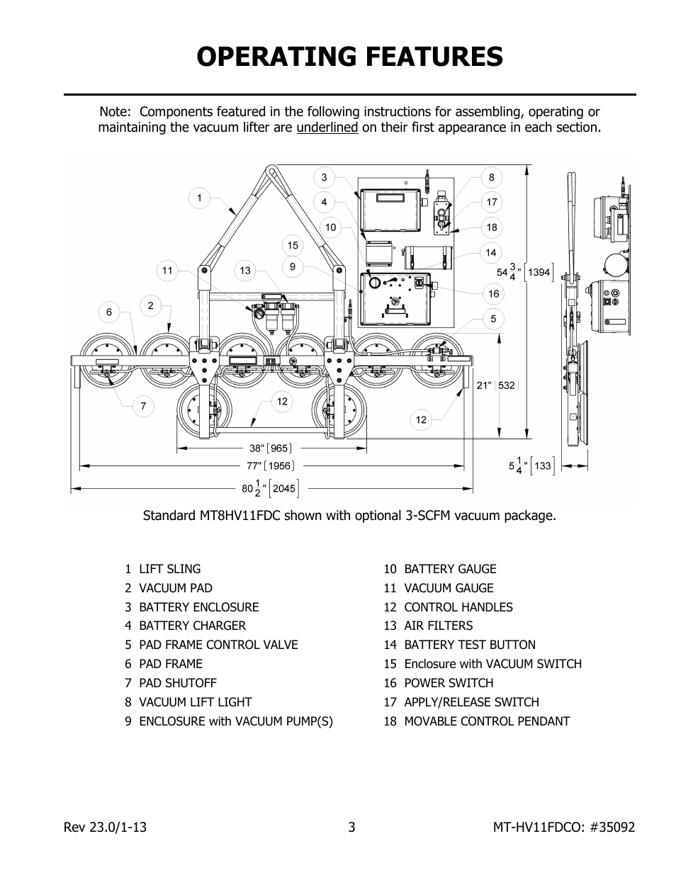 Operating features | Wood’s Powr-Grip MT10HV11FDCO User Manual | Page 5 / 28