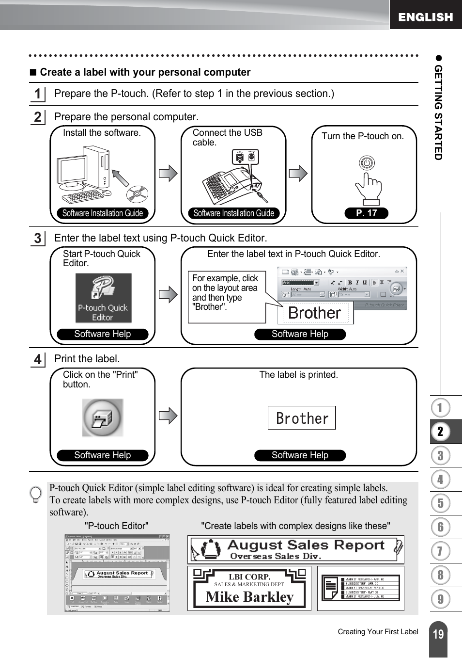 Brother P-touch PT-2700 User Manual | Page 21 / 91