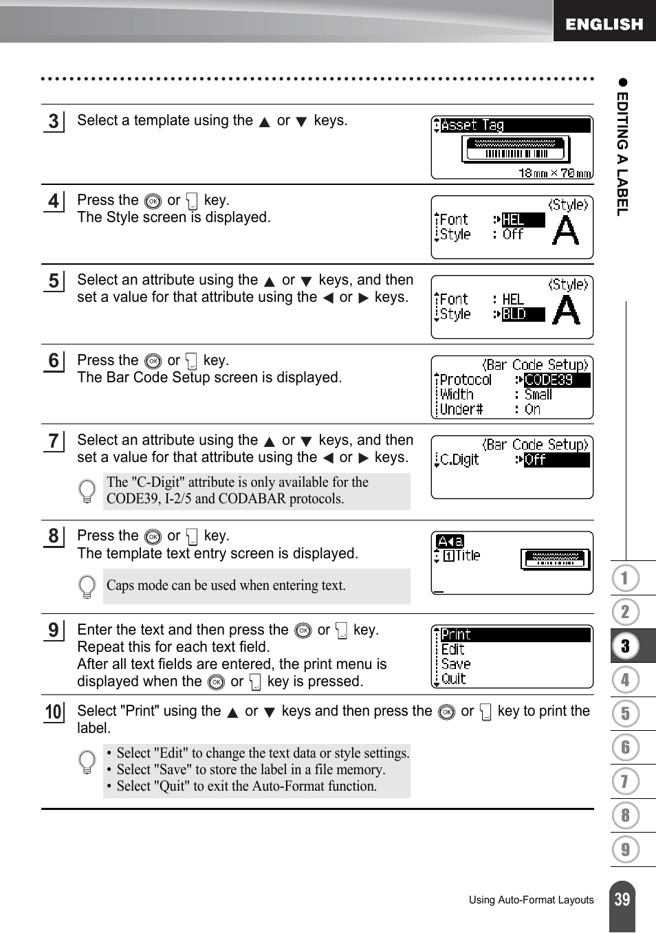 Brother P-touch PT-2700 User Manual | Page 41 / 91