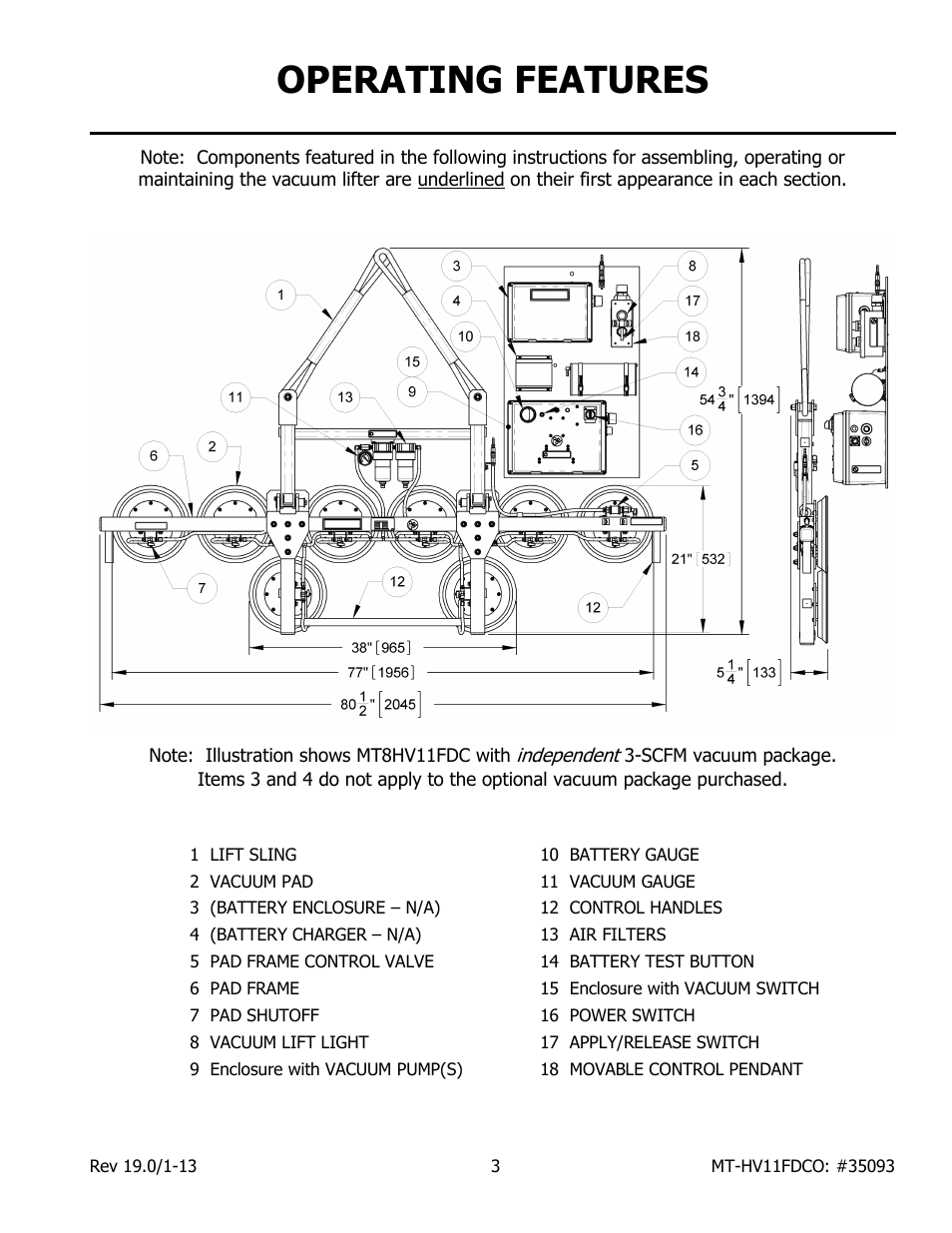 Operating features | Wood’s Powr-Grip MT10HV11FDCO User Manual | Page 5 / 27
