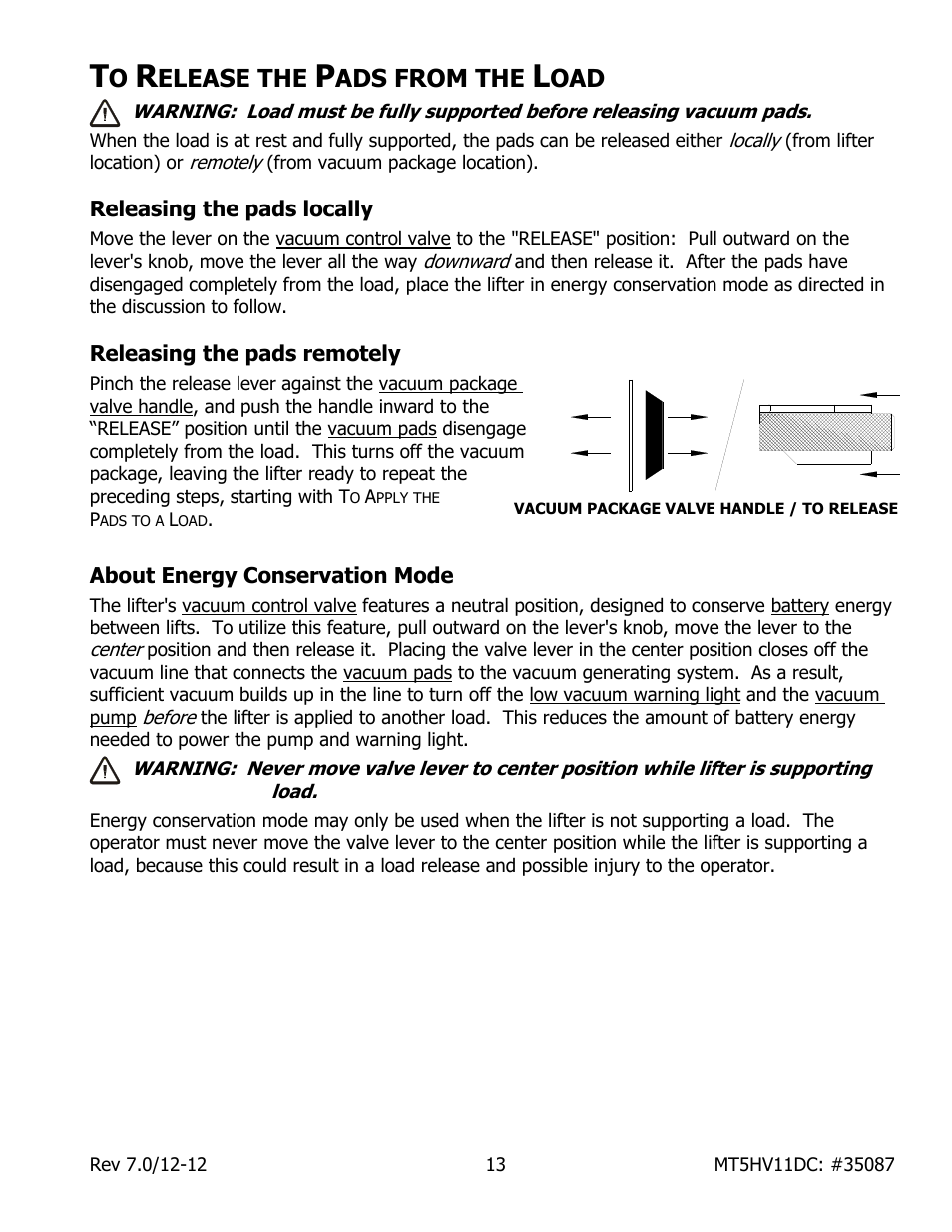 Elease the, Ads from the | Wood’s Powr-Grip MT5HV11DC User Manual | Page 15 / 30