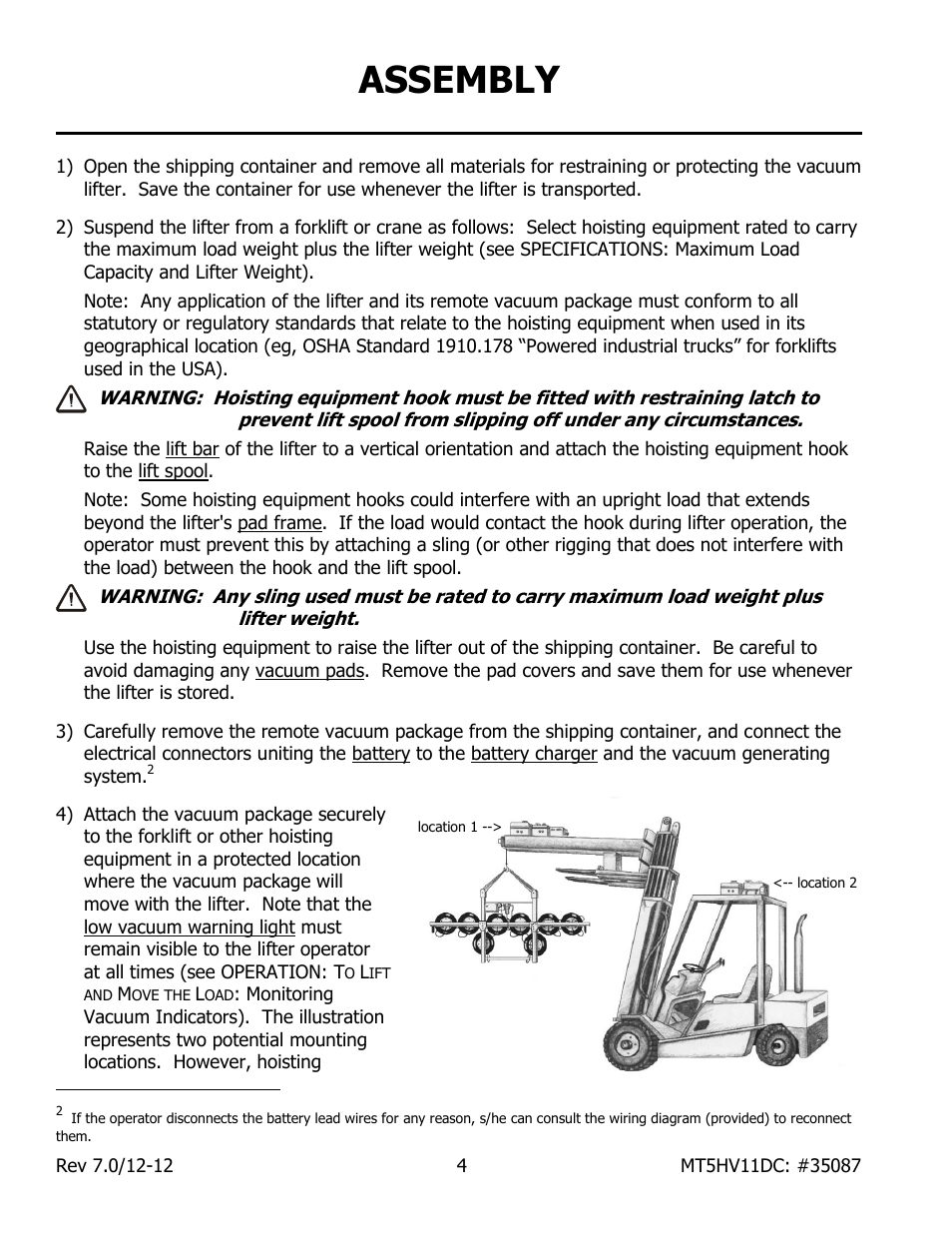 Assembly | Wood’s Powr-Grip MT5HV11DC User Manual | Page 6 / 30