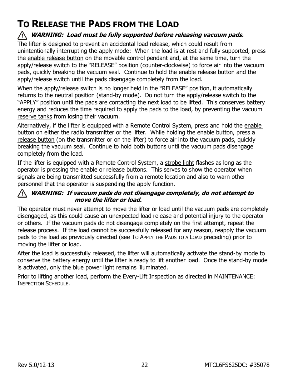 Elease the, Ads from the | Wood’s Powr-Grip MTCL6FS625DC User Manual | Page 24 / 42