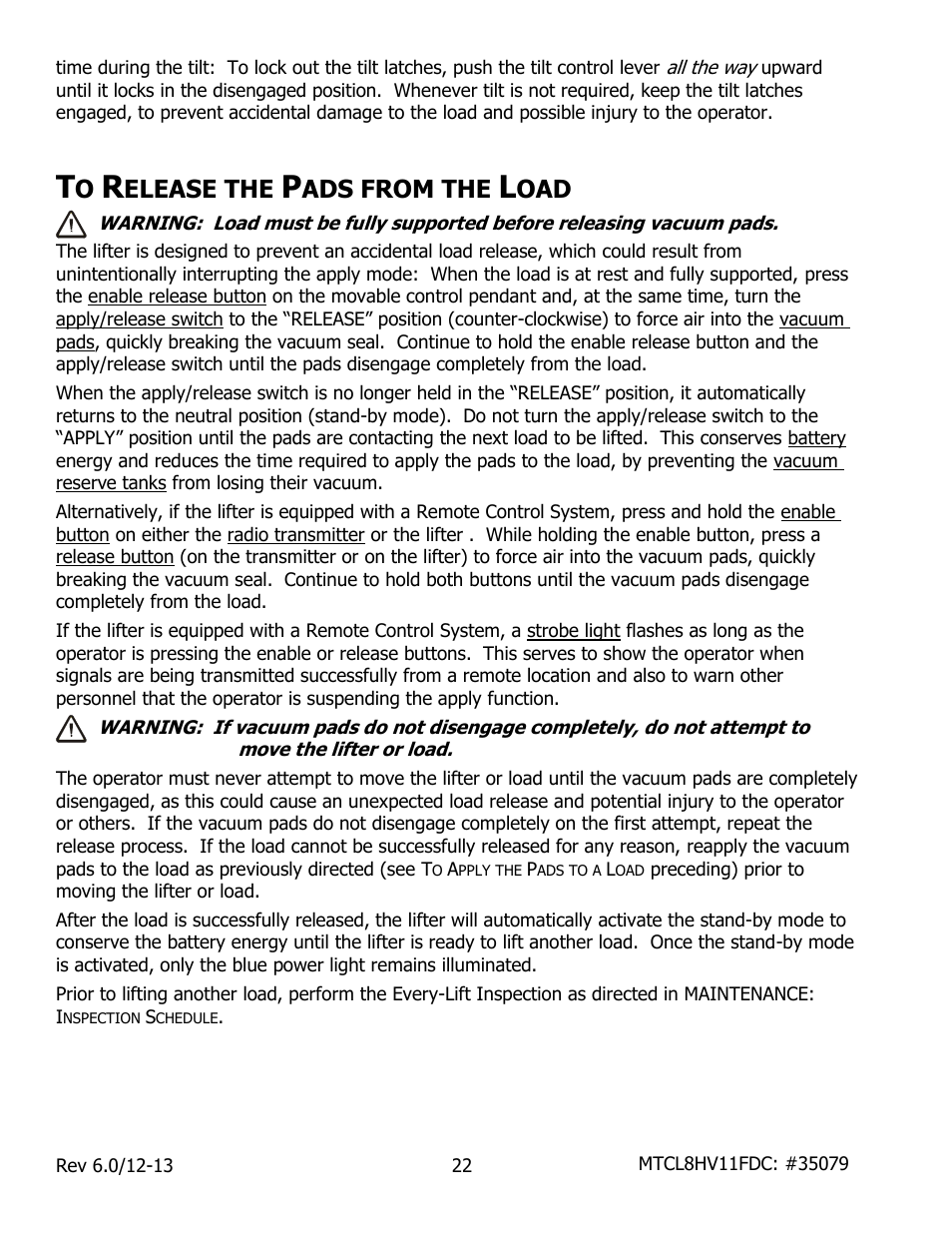 Elease the, Ads from the | Wood’s Powr-Grip MTCL8FS10TDC User Manual | Page 24 / 42