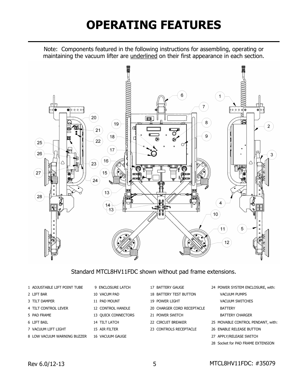 Operating features | Wood’s Powr-Grip MTCL8FS10TDC User Manual | Page 7 / 42