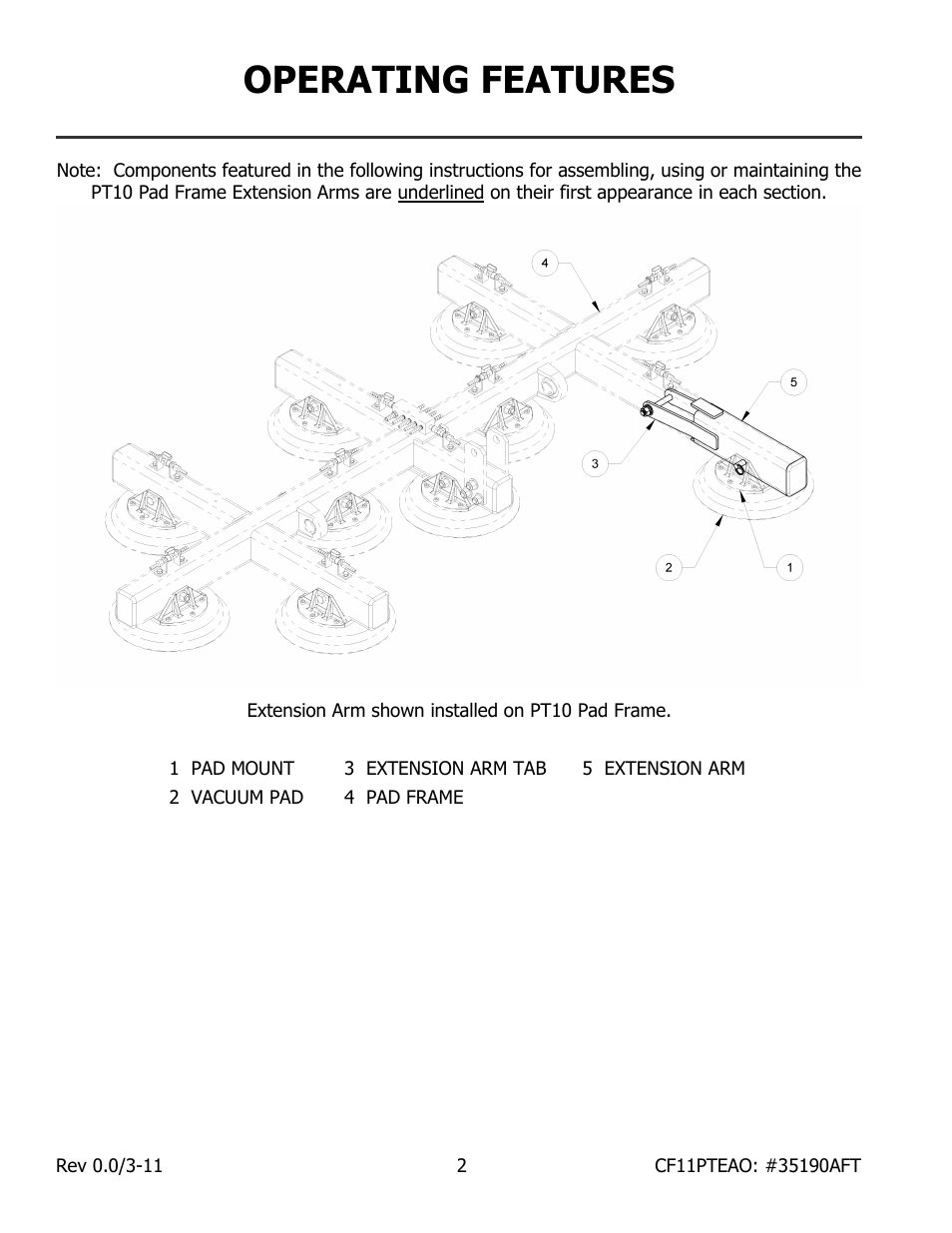 Operating features | Wood’s Powr-Grip CF11PTEAO User Manual | Page 4 / 7
