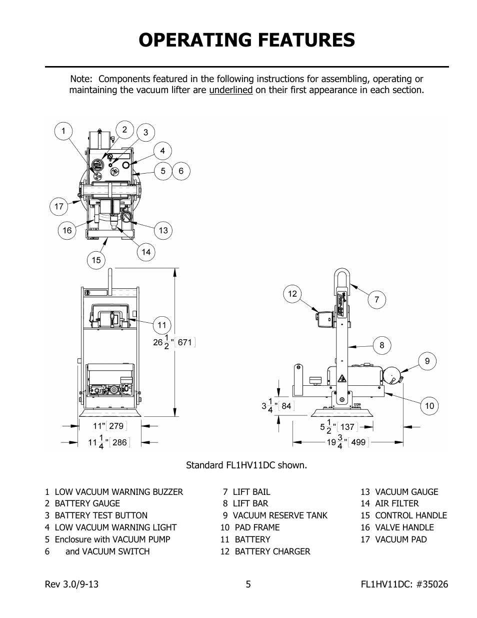 Operating features | Wood’s Powr-Grip FL1HV11DC User Manual | Page 7 / 30