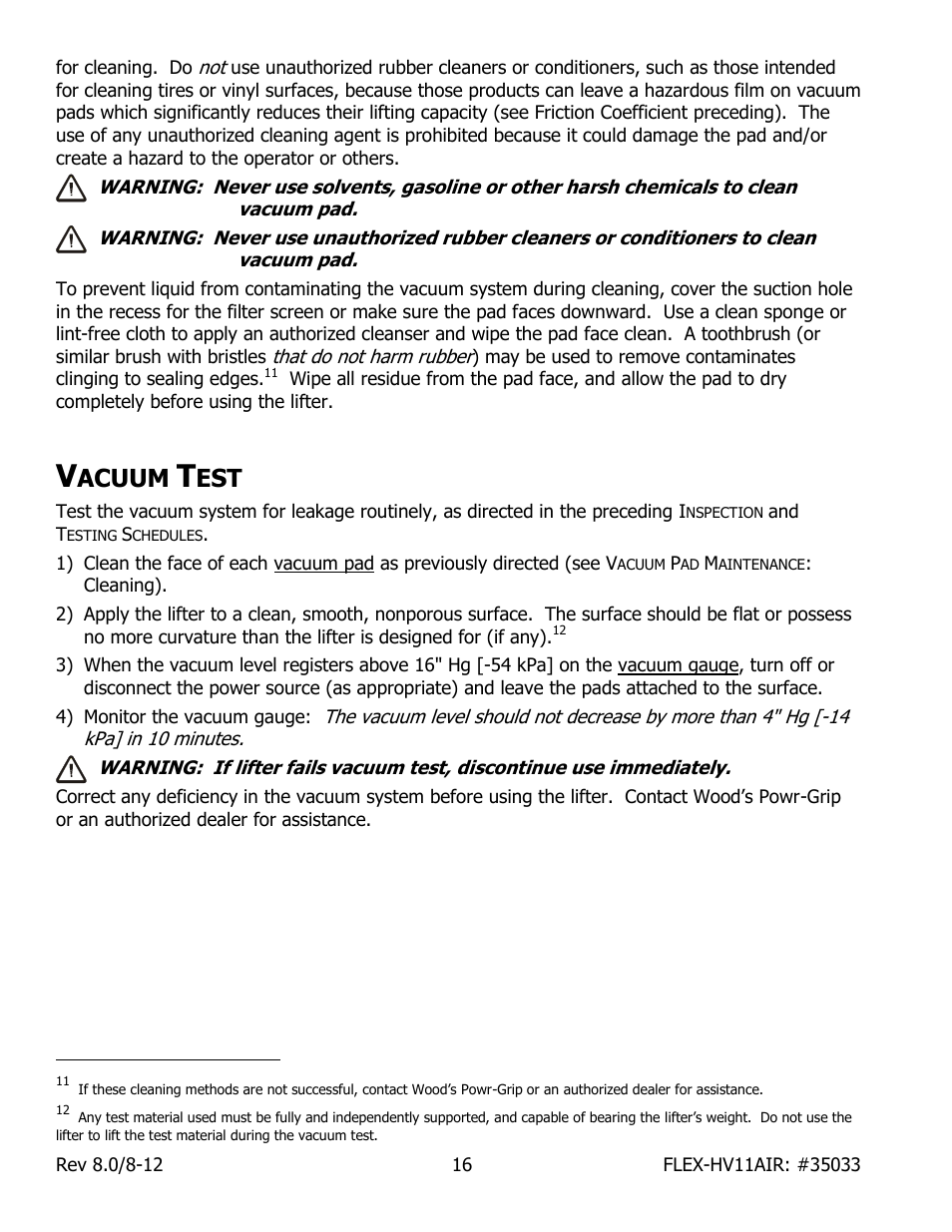 Acuum | Wood’s Powr-Grip FLEX5HV11AIR User Manual | Page 18 / 22