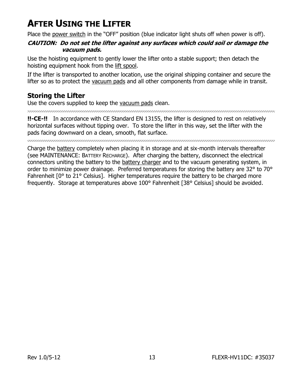 Fter, Sing the, Ifter | Wood’s Powr-Grip FLEXR6HV11DC User Manual | Page 15 / 28