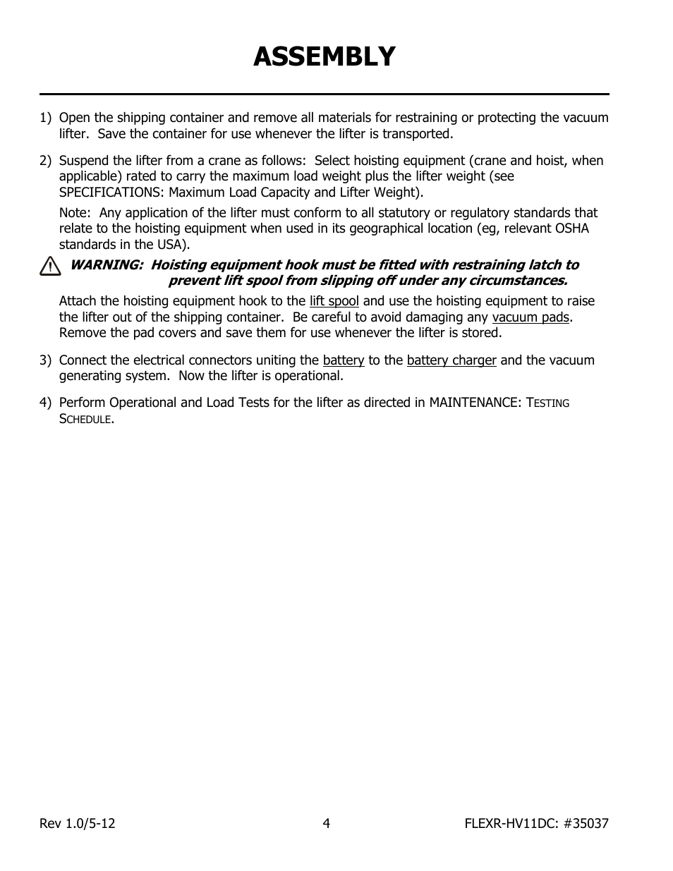 Assembly | Wood’s Powr-Grip FLEXR6HV11DC User Manual | Page 6 / 28