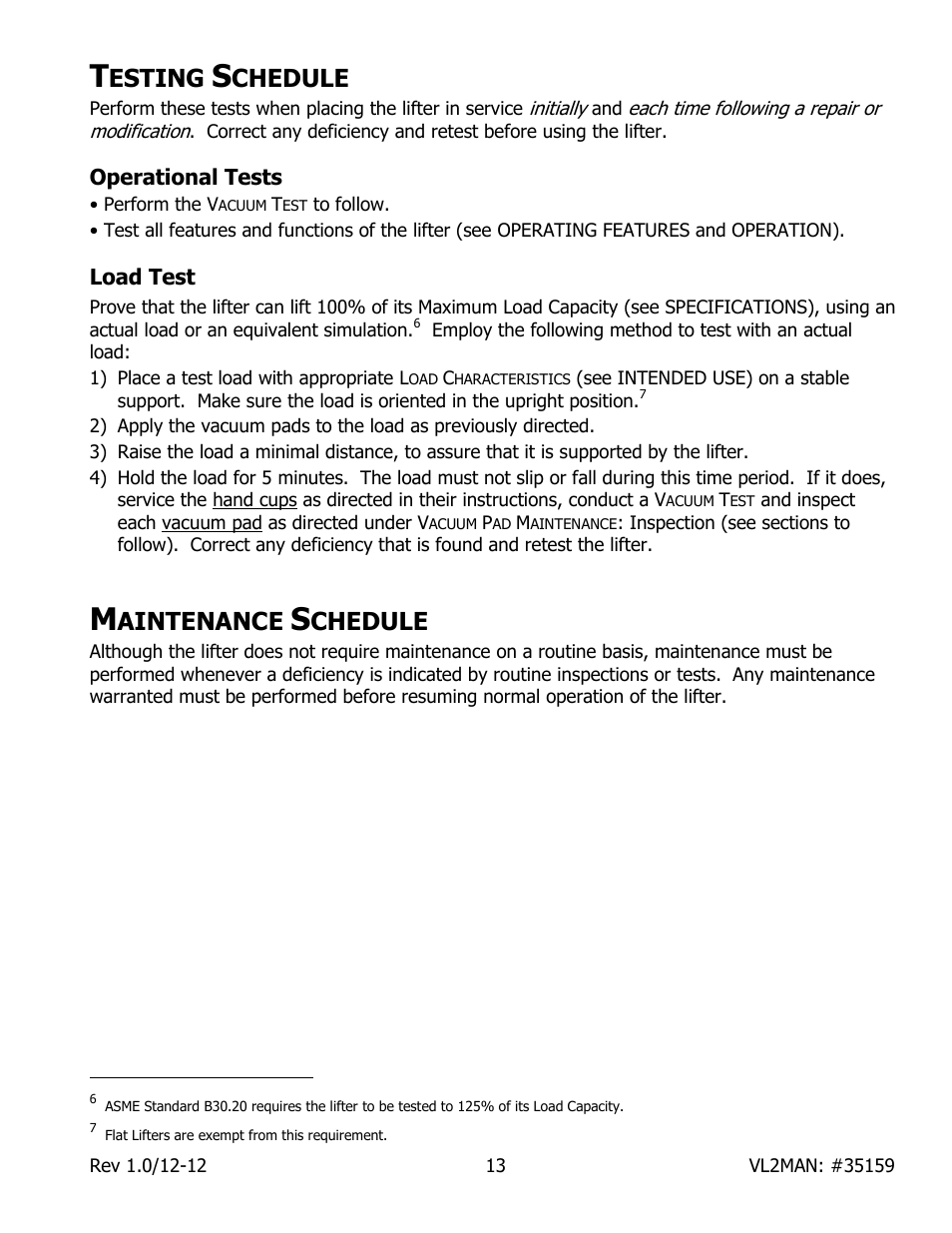 Esting, Chedule, Aintenance | Wood’s Powr-Grip VL2MAN User Manual | Page 15 / 19