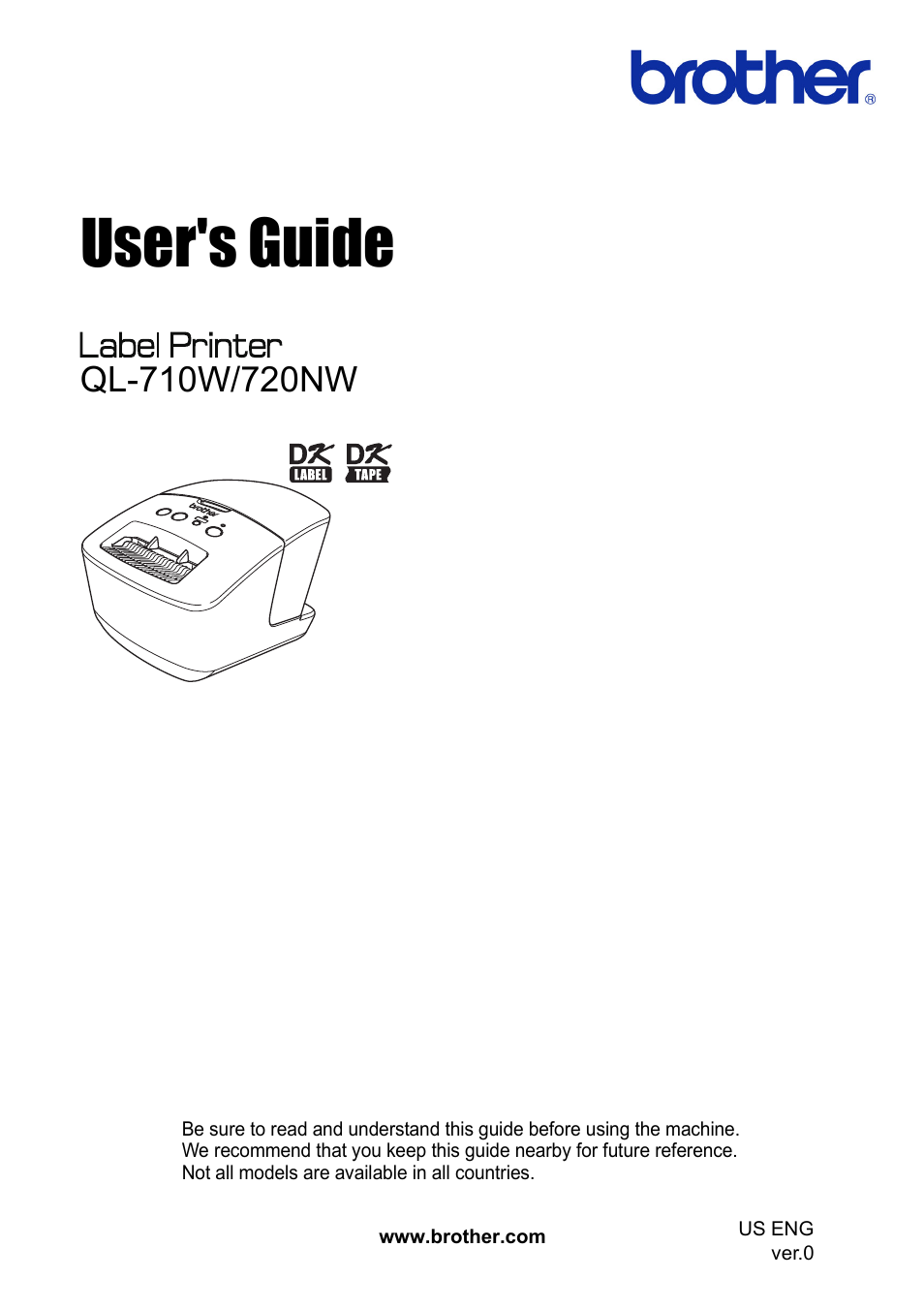 Brother QL-710W User Manual | 23 pages