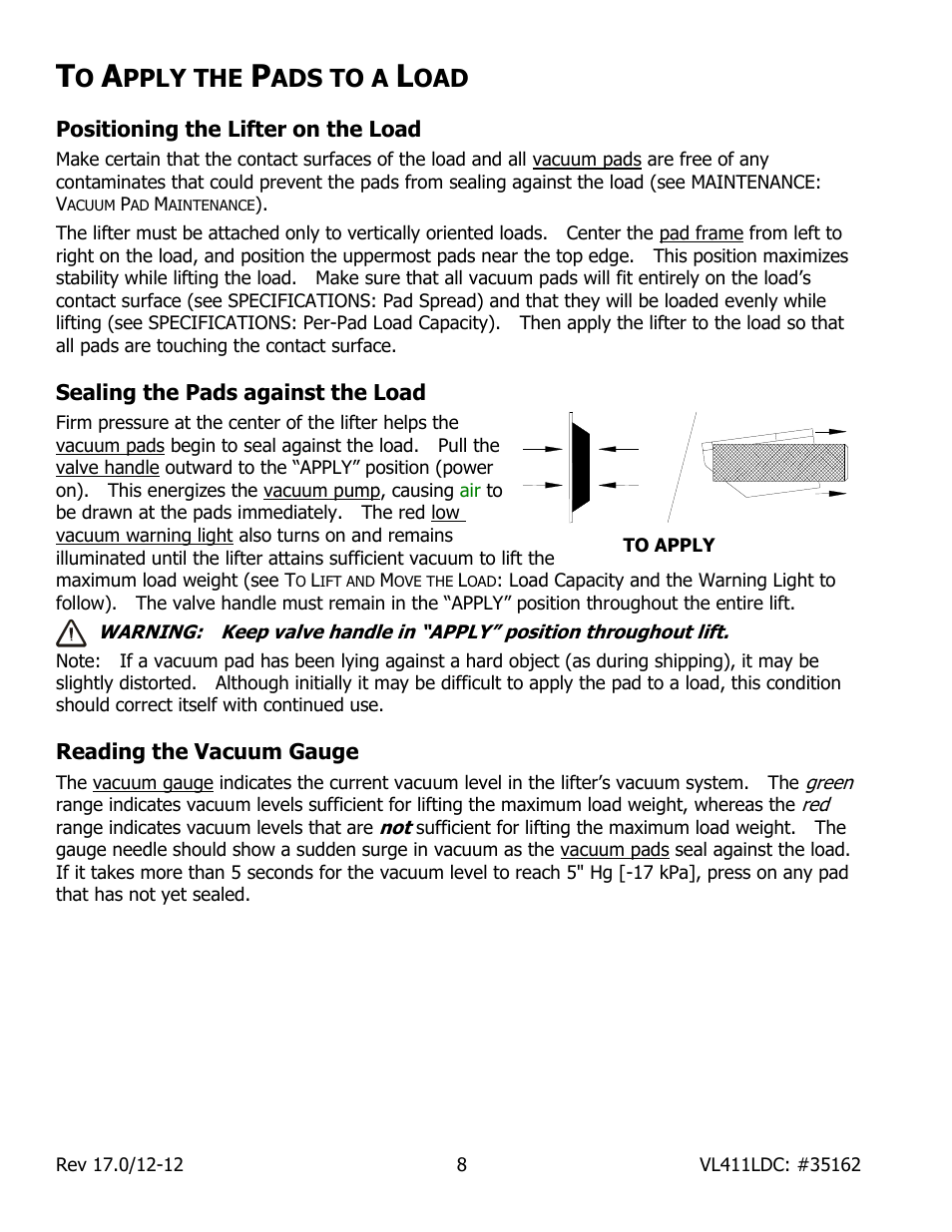 Pply the, Ads to a | Wood’s Powr-Grip VL411LDC User Manual | Page 10 / 27