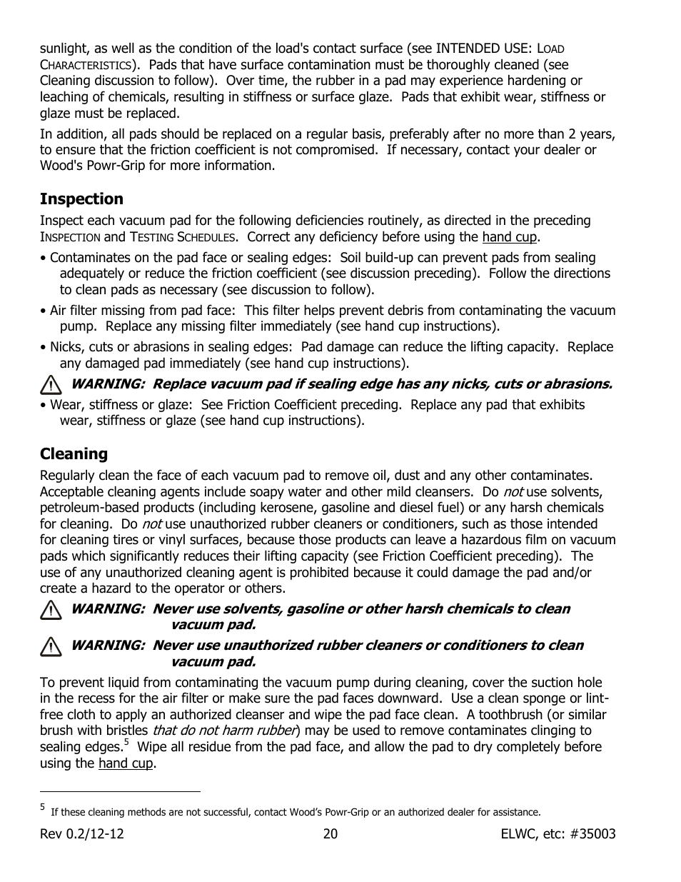 Wood’s Powr-Grip EL Series User Manual | Page 22 / 26