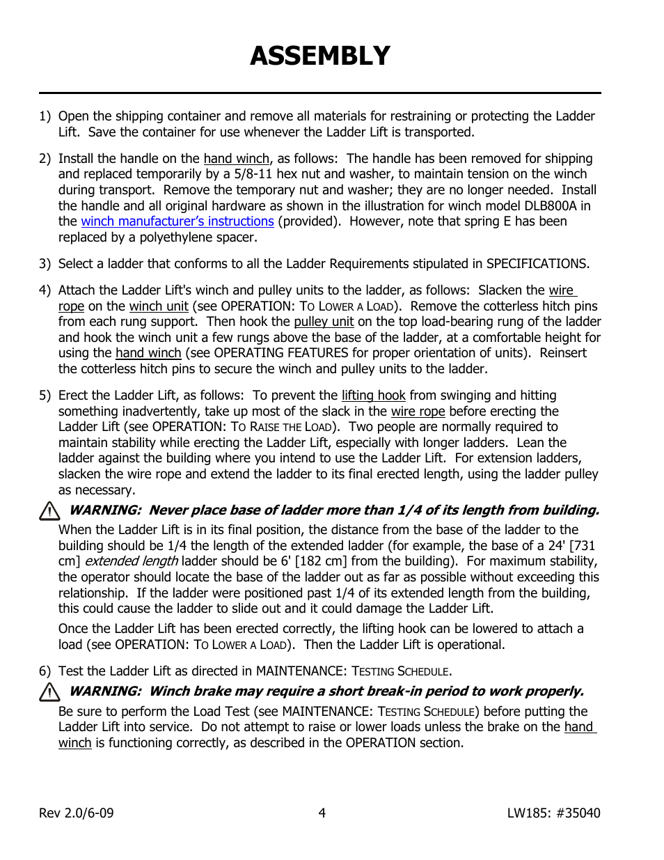 Assembly | Wood’s Powr-Grip LL185 User Manual | Page 6 / 14