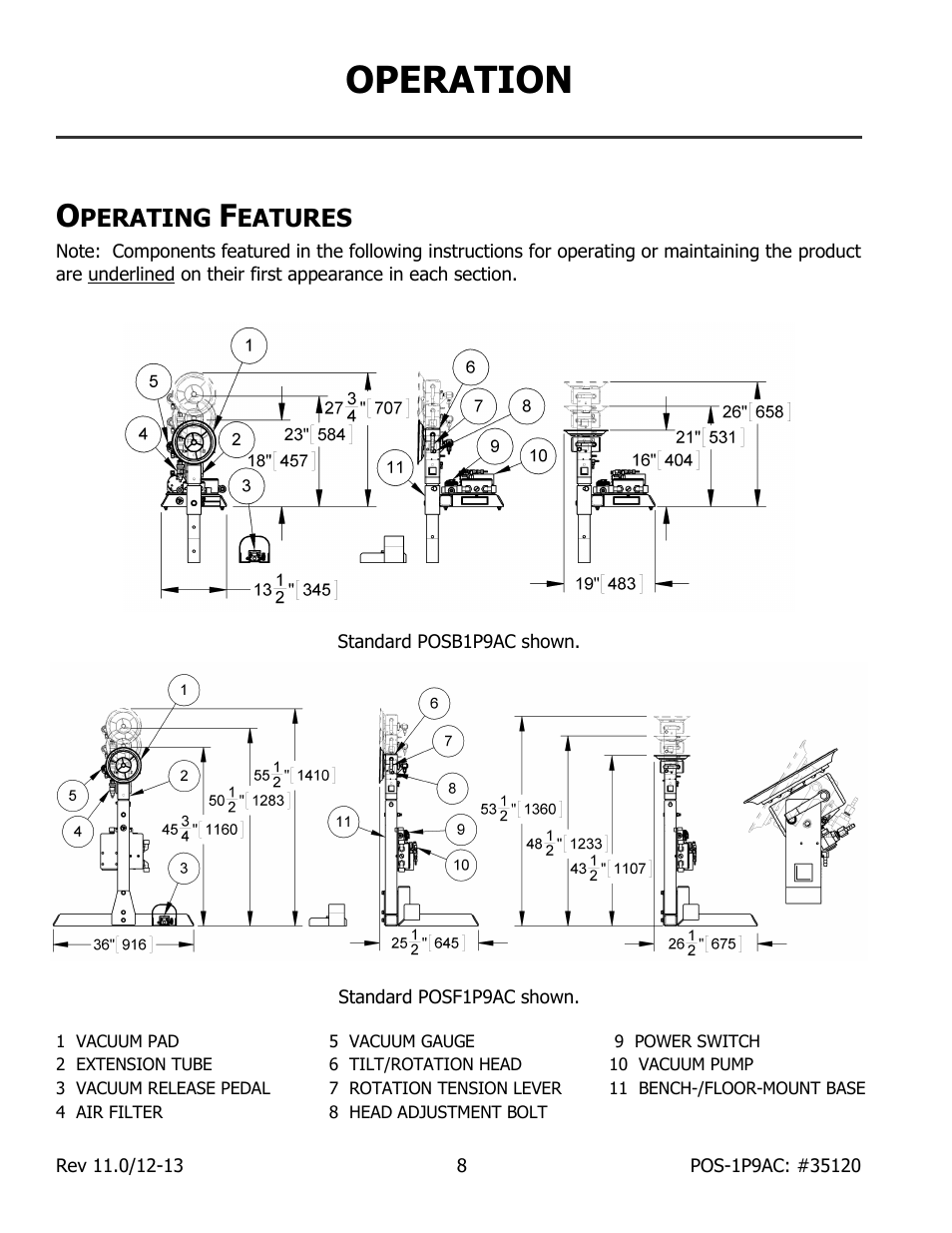 Operation, Perating, Eatures | Wood’s Powr-Grip POSF1P9AC User Manual | Page 10 / 25