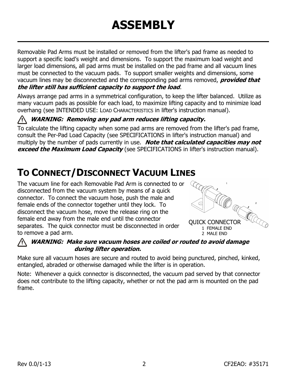 Assembly | Wood’s Powr-Grip CF2EAO User Manual | Page 4 / 7