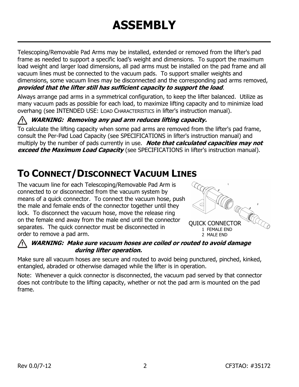 Assembly | Wood’s Powr-Grip CF3TAO User Manual | Page 4 / 7