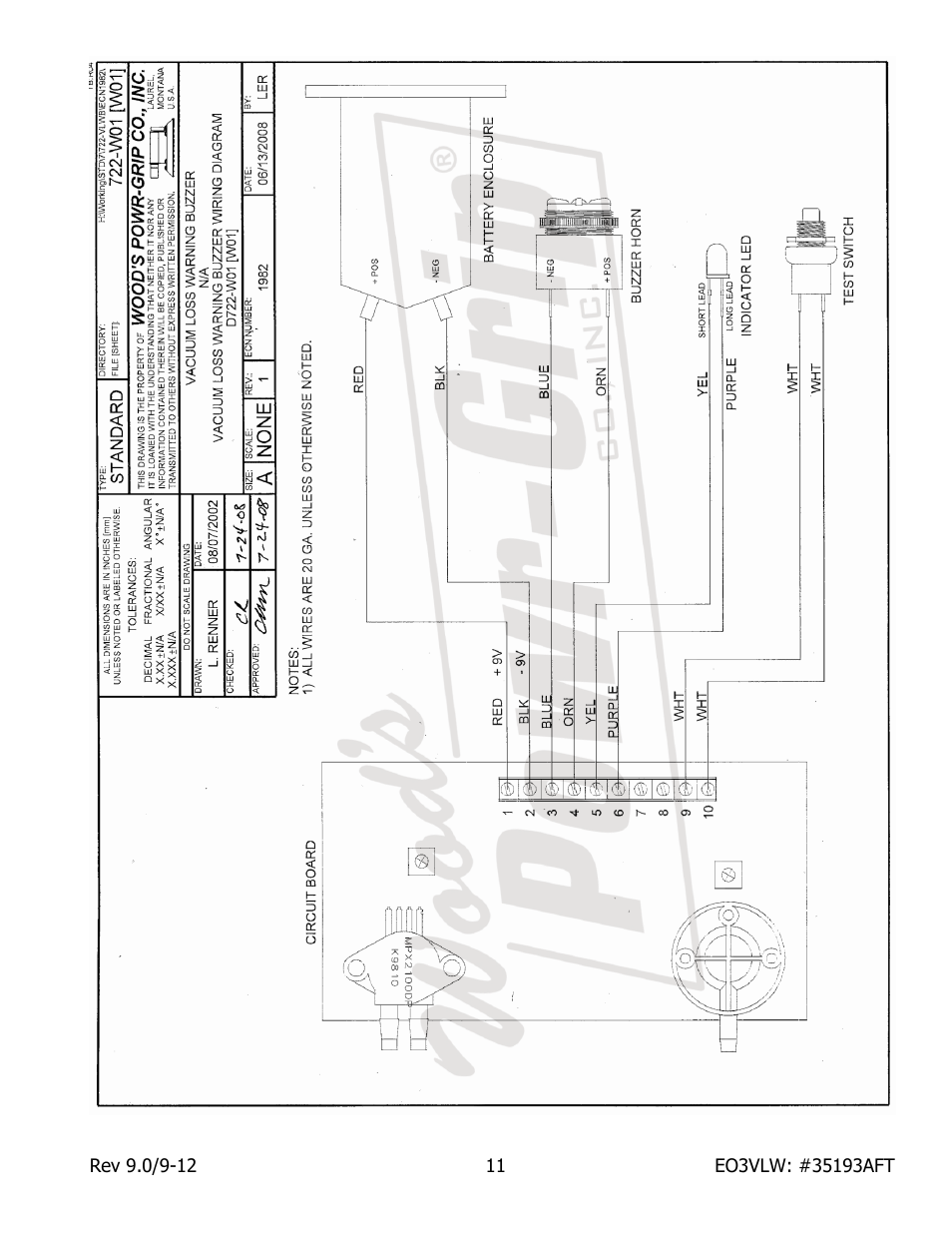 Wood’s Powr-Grip EO3VLW User Manual | Page 13 / 13