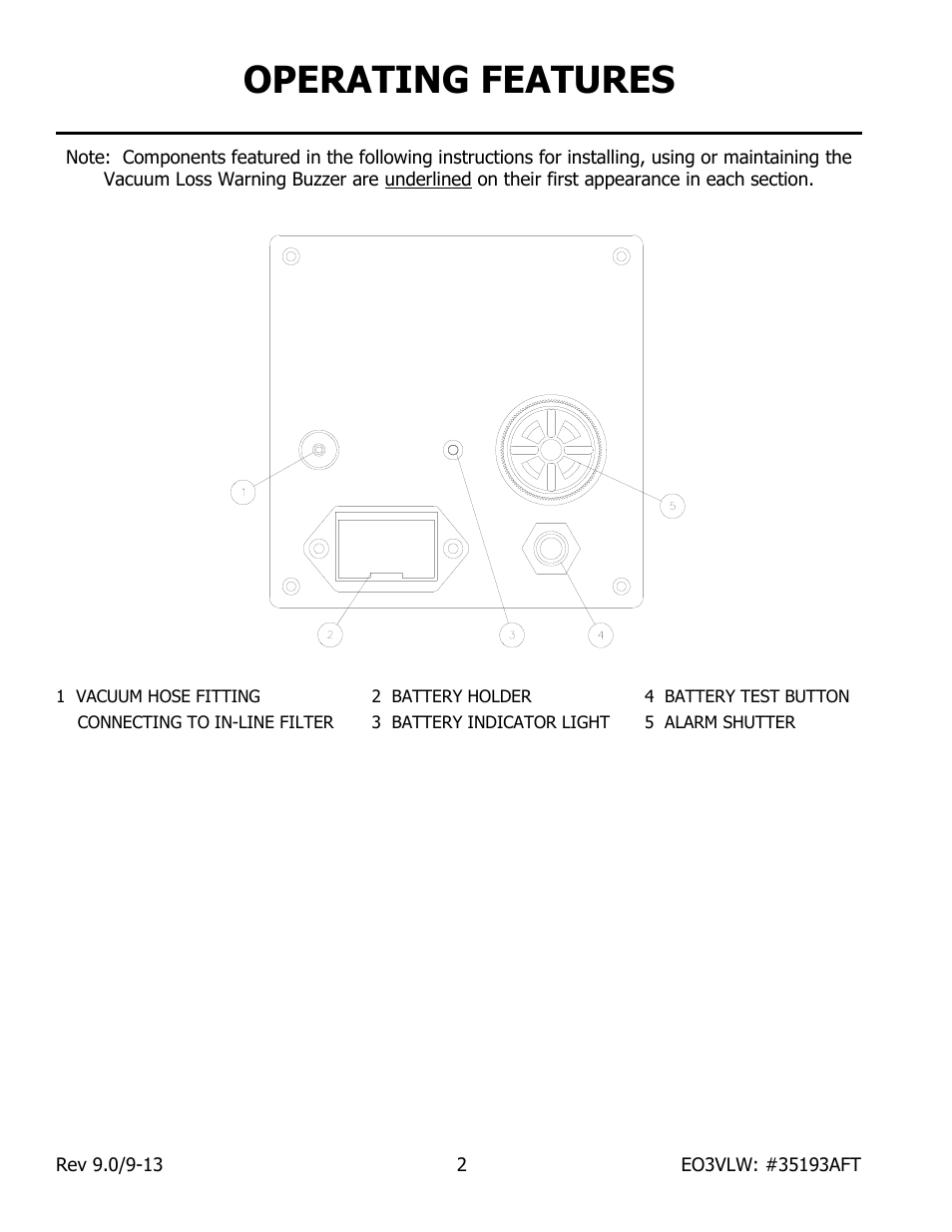 Operating features | Wood’s Powr-Grip EO3VLW User Manual | Page 4 / 13