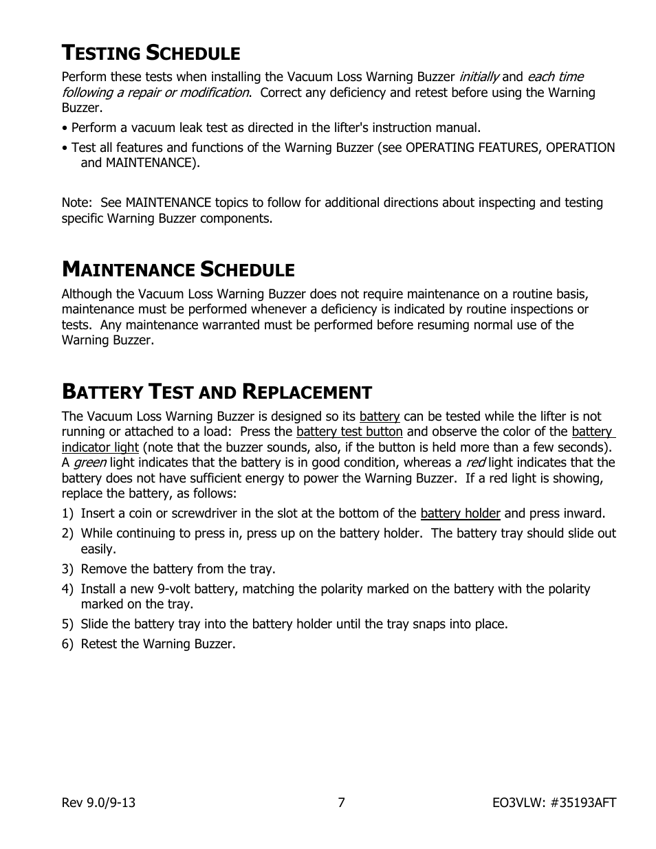 Wood’s Powr-Grip EO3VLW User Manual | Page 9 / 13