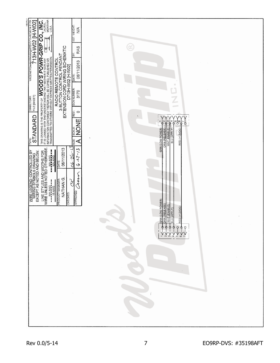 Wood’s Powr-Grip EO9RP User Manual | Page 9 / 9