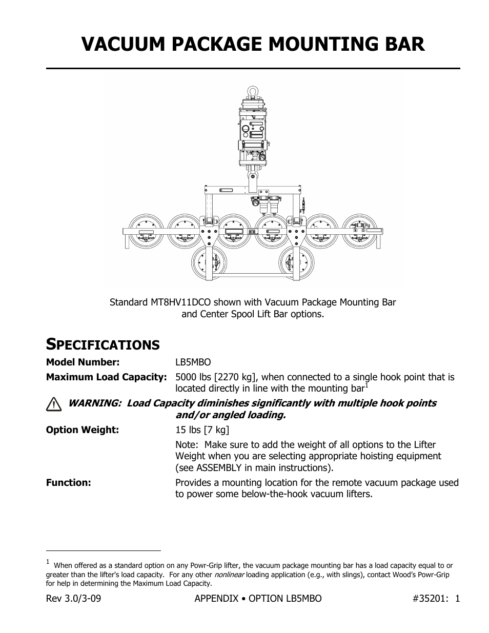 Wood’s Powr-Grip LB5MBO User Manual | 2 pages