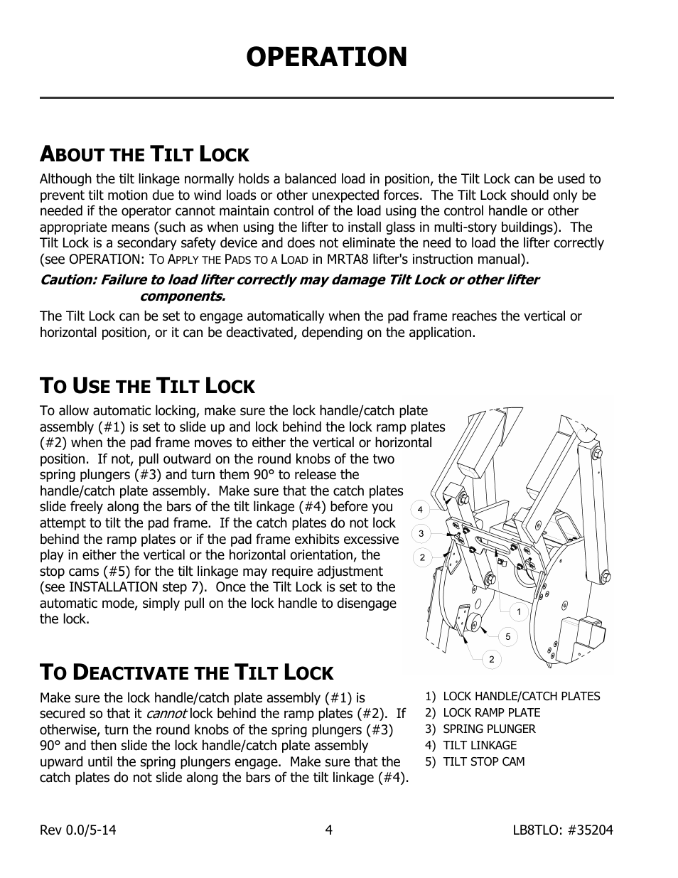 Operation | Wood’s Powr-Grip LB8TLO User Manual | Page 6 / 8
