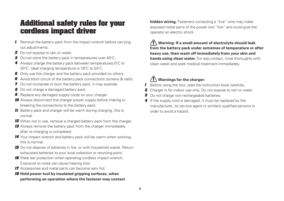 WORX WU288 12V 1.3 Ah Lithium Ion 3 in 1 Impact Driver User Manual | Page 4 / 16