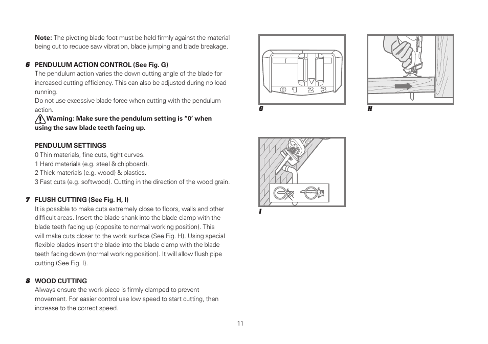 WORX WU407 1400W vibrafree Reciprocating Saw 240V User Manual | Page 11 / 16