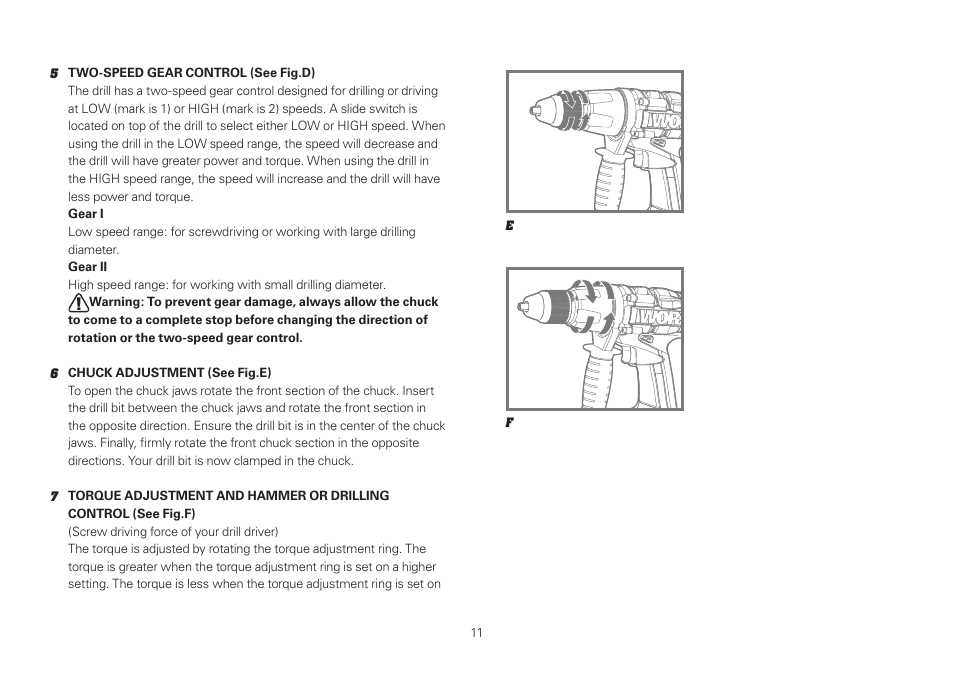 WORX WU370 18V 2.6 Ah Lithium Ion Cordless Hammer Drill User Manual | Page 11 / 16